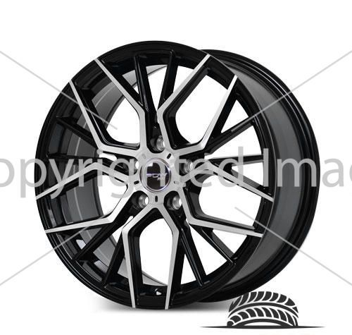 Диски PDW Monaco 8Jx18 ET50 d67.1 5x114.3 Черный с полированной лицевой поверхностью