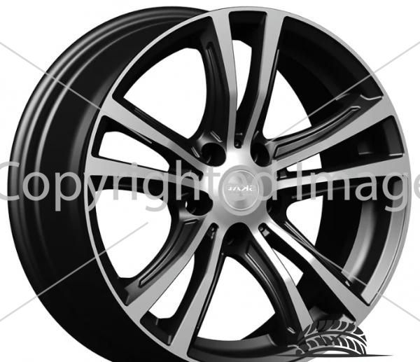 Диски Скад Мюнхен 8Jx18 ET45 d67.1 5x114.3 Черный с полированной лицевой поверхностью