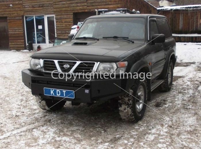 Передний силовой бампер без кенгурина "Спорт" Nissan Patrol