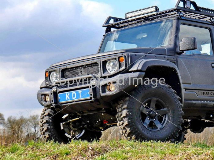 Передний силовой бампер со скрытой установкой лебедки - Suzuki Jimny, под проект HUSKY