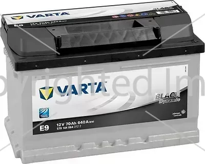 Varta BLACK dynamic 70 А/ч прямая конус стандарт (278x175x190)